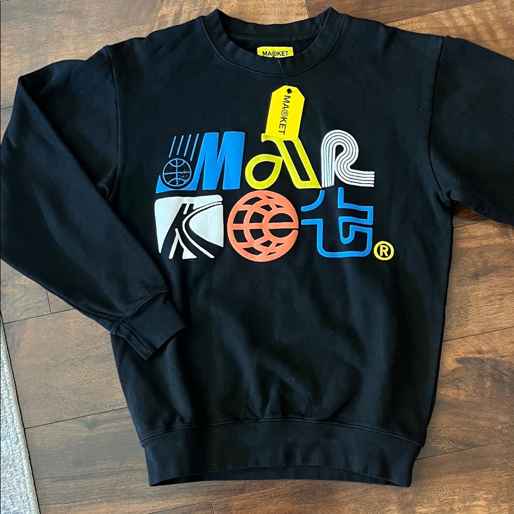Arket Multicolor Graphic Crewneck Sweater